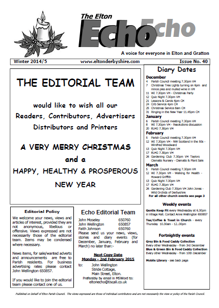 Elton Echo - Issue 40 (Winter 2014)