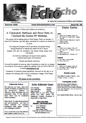 Elton Echo Issue 46 (Summer 2016)