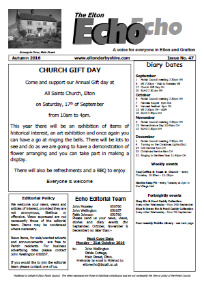 Elton Echo Issue 47 (Autumn 2016)