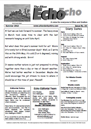 Elton Echo Issue 34 (Summer 2013)