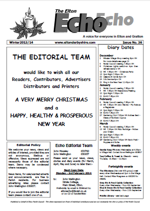 Elton Echo Issue 36 (Winter 2013)