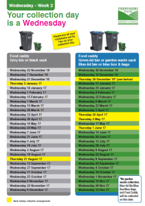 Waste Collection Calendar 2017
