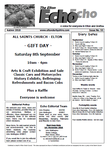 Elton Echo Issue 55 (Autumn 2018)