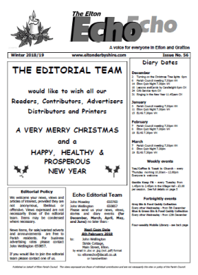 Elton Echo - Issue 56 (Winter 2018)