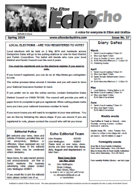 Elton Echo Issue 57 (Spring 2019)