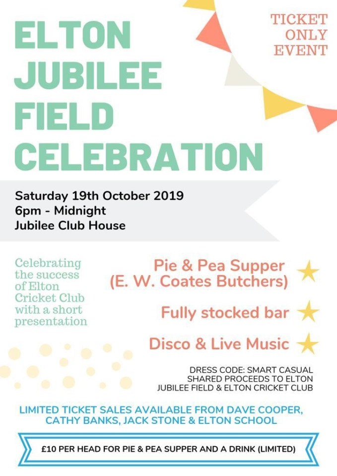 Jubilee Field Celebration - Pie and Pea Supper