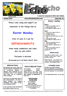 Elton Echo Issue 61 (Spring 2020)